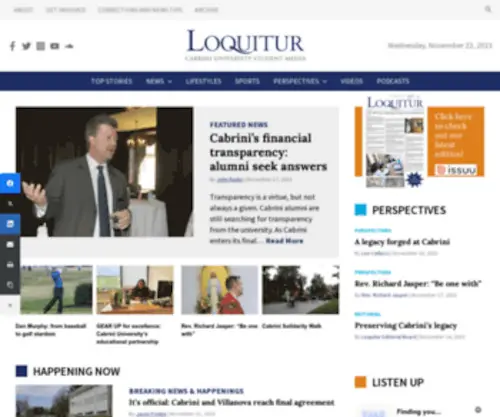 Theloquitur.com(Cabrini University Student Media) Screenshot