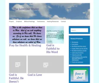 Thelordourhealer.com(Receive your healing) Screenshot