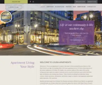 Thelouisa.com(Pearl District Portland Apartments) Screenshot