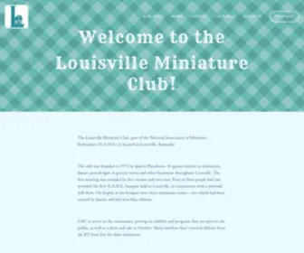 Thelouisvilleminiatureclub.org(The Louisville Miniature Club) Screenshot