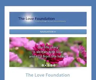 Thelovefoundation.com(The Love Foundation is a 501(c)) Screenshot