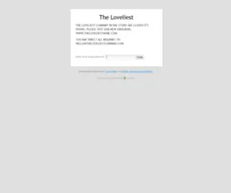 Theloveliestcompany.com(Please Log In) Screenshot