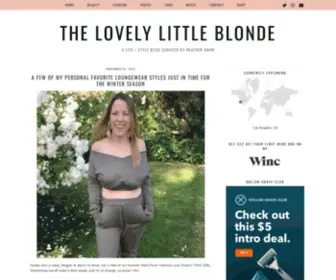 Thelovelylittleblonde.com(The Lovely Little Blonde) Screenshot