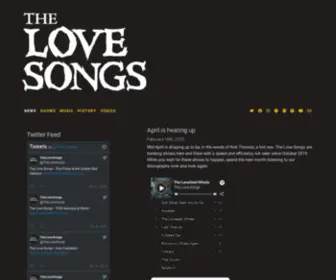 Thelovesongs.com(The Love Songs) Screenshot