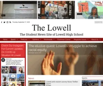 Thelowell.org(The Student News Site of Lowell High School) Screenshot