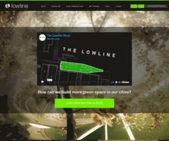 Thelowline.org(The Lowline) Screenshot