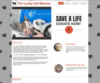 Theluckycatrescue.org(TLC Rescue (NJ)) Screenshot