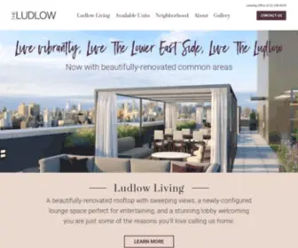 Theludlownyc.com(The Ludlow NYC) Screenshot