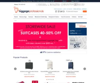 Theluggageprofessionals.com.au(Buy Travel Suitcases & Bags) Screenshot