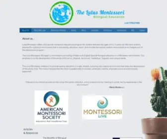 Thelulusmontessori.com(The Lulus Montessori) Screenshot