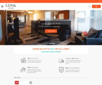 ThelunaStores.com(Luna Store) Screenshot