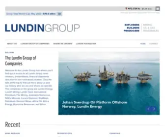 Thelundingroup.com(The Lundin Group) Screenshot