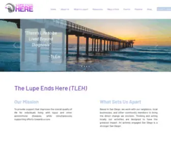 Thelupeendshere.com(The Lupe Ends Here Foundation) Screenshot