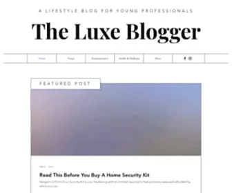 Theluxeblogger.com(Lifestyle Blog) Screenshot