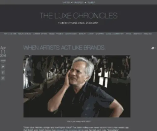 Theluxechronicles.com(The Luxe Chronicles) Screenshot