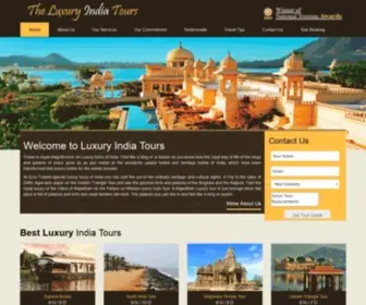 Theluxuryindiatours.com(Luxury Tours India) Screenshot