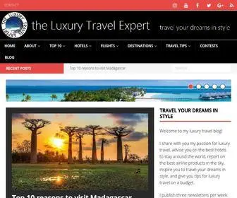Theluxurytravelexpert.com(The Luxury Travel Expert) Screenshot