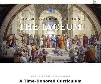 Thelyceum.org(Classical Catholic Education Serving Greater Cleveland) Screenshot
