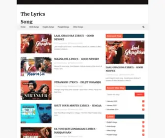 Thelyricssong.com(The Lyrics Song) Screenshot