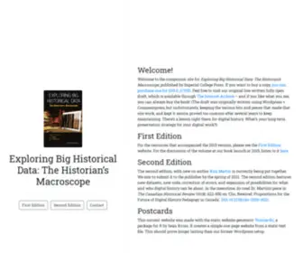 Themacroscope.org(Exploring Big Historical Data: The Historian’s Macroscope) Screenshot