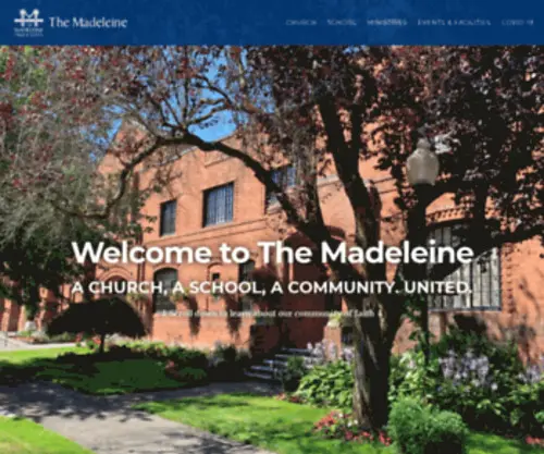 Themadeleine.edu(The Madeleine Parish & School) Screenshot