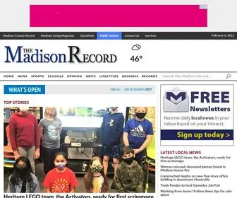 Themadisonrecord.com(Madison, Newspapers, Schools, Breaking News, Sports, Weather, Churches) Screenshot