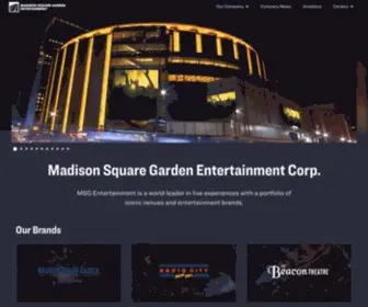 Themadisonsquaregardencompany.com(The Madison Square Garden Company (MSG)) Screenshot