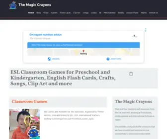 Themagiccrayons.com(English ESL Classroom Games) Screenshot