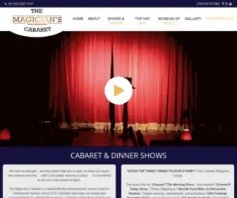 Themagicianscabaret.com(The Magicians Cabaret) Screenshot