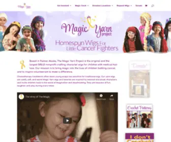 Themagicyarnproject.com(Homespun Wigs For Little Cancer Fighters) Screenshot