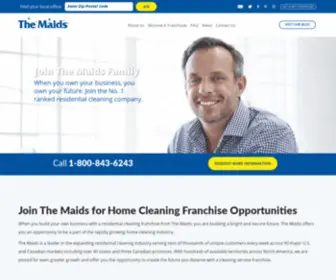 Themaidsfranchise.com(House Cleaning Franchise Opportunities) Screenshot