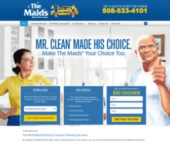 Themaidsofri.com(Maid Services in Rhode Island) Screenshot