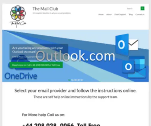 Themailclub.uk(Solution to all your email problems on one single blog) Screenshot