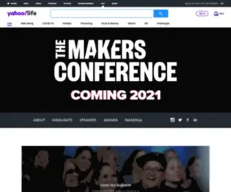 Themakersconference.com(Yahoo Life) Screenshot