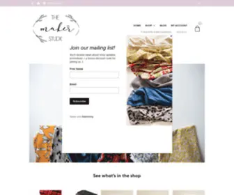 Themakerstudio.ca(The Maker Studio) Screenshot