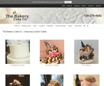 Themakery.com(Amazing Custom Cakes Denver CO) Screenshot