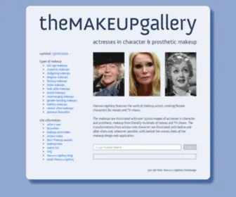 Themakeupgallery.info(Actresses in character and prosthetic makeup) Screenshot