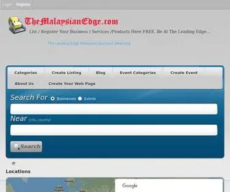 Themalaysianedge.com(The Leading Edge Business Directory) Screenshot