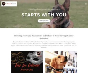 Themalinoisfoundation.org(Non-Profit Service Dog Organization) Screenshot