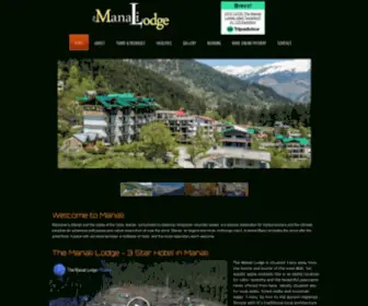 Themanalilodge.com(The Manali Lodge) Screenshot