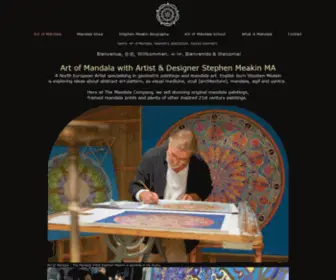 Themandalacompany.com(Art of Mandala by Artist & Designer Stephen Meakin) Screenshot