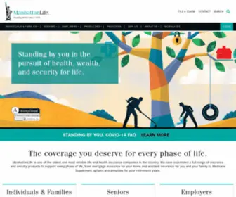 Themanhattanlifegroup.com(Life Insurance) Screenshot