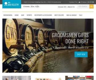 Themanregistry.com(Personalized Gifts for the Groom & Groomsmen) Screenshot