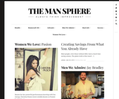 Themansphere.com(The Man Sphere) Screenshot