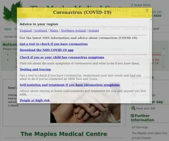 Themaplesmc.co.uk(The Maples Medical Centre) Screenshot