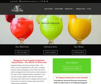 Themargaritamasters.com(Frozen Margarita Machine Rentals Dallas Fort Worth TX) Screenshot