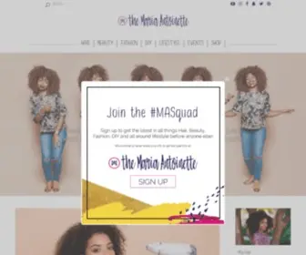 Themariaantoinette.com(Simplifying Beauty) Screenshot