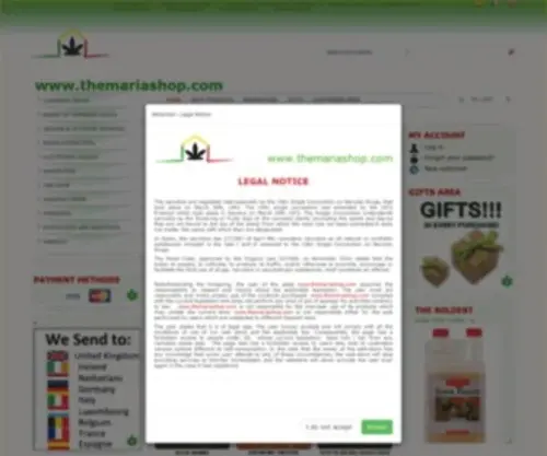 Themariashop.com(Venta de material y accesorios de cultivo) Screenshot