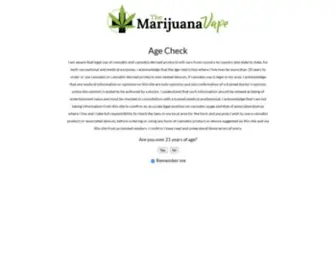 Themarijuanavape.com(The Marijuana Vape) Screenshot