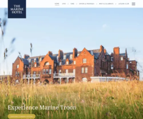Themarinetroon.co.uk(The Marine Hotel) Screenshot